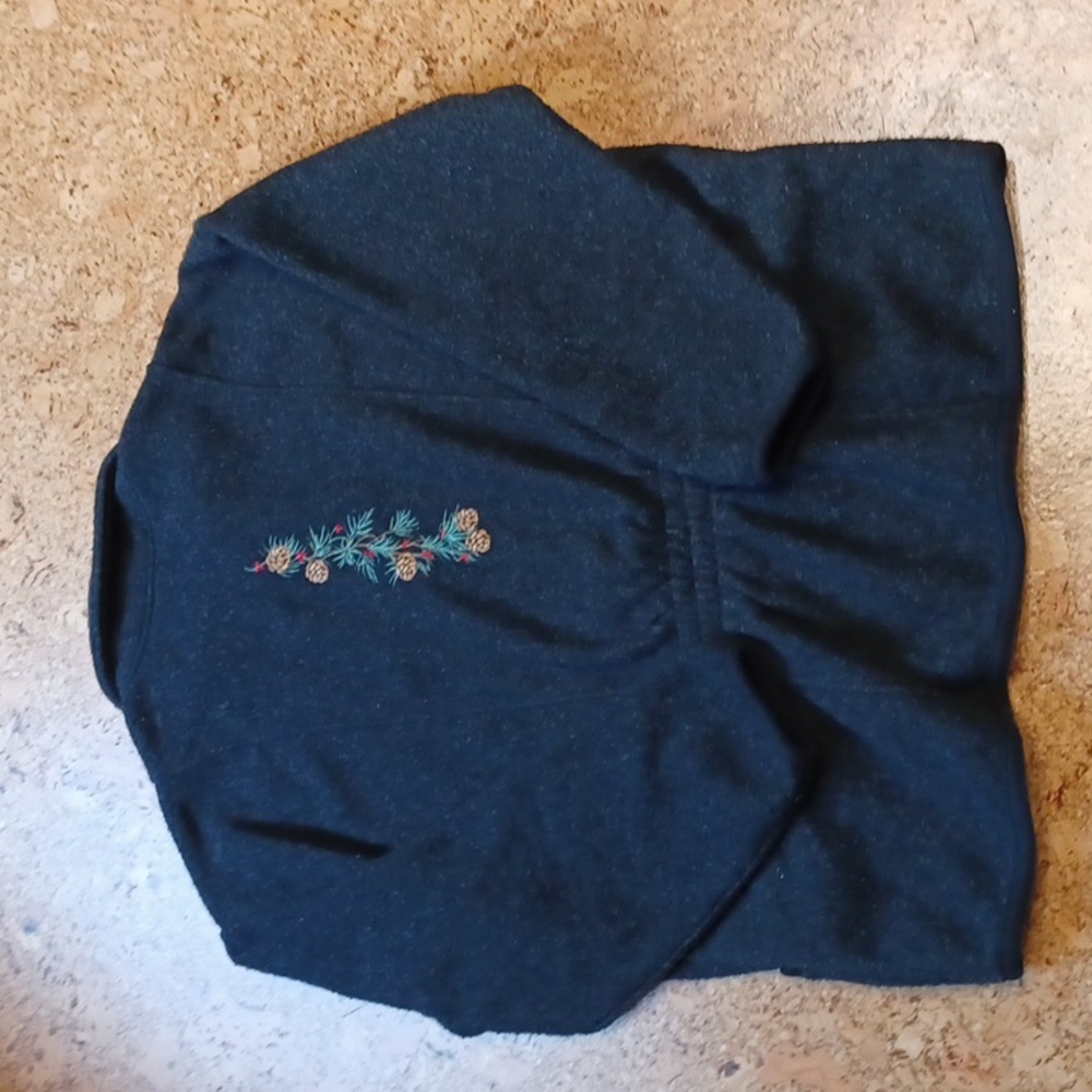 Vintage Art Unlimited Sportswear Women's Black Fleece Embroidered Jacket XL - Picture 5 of 8